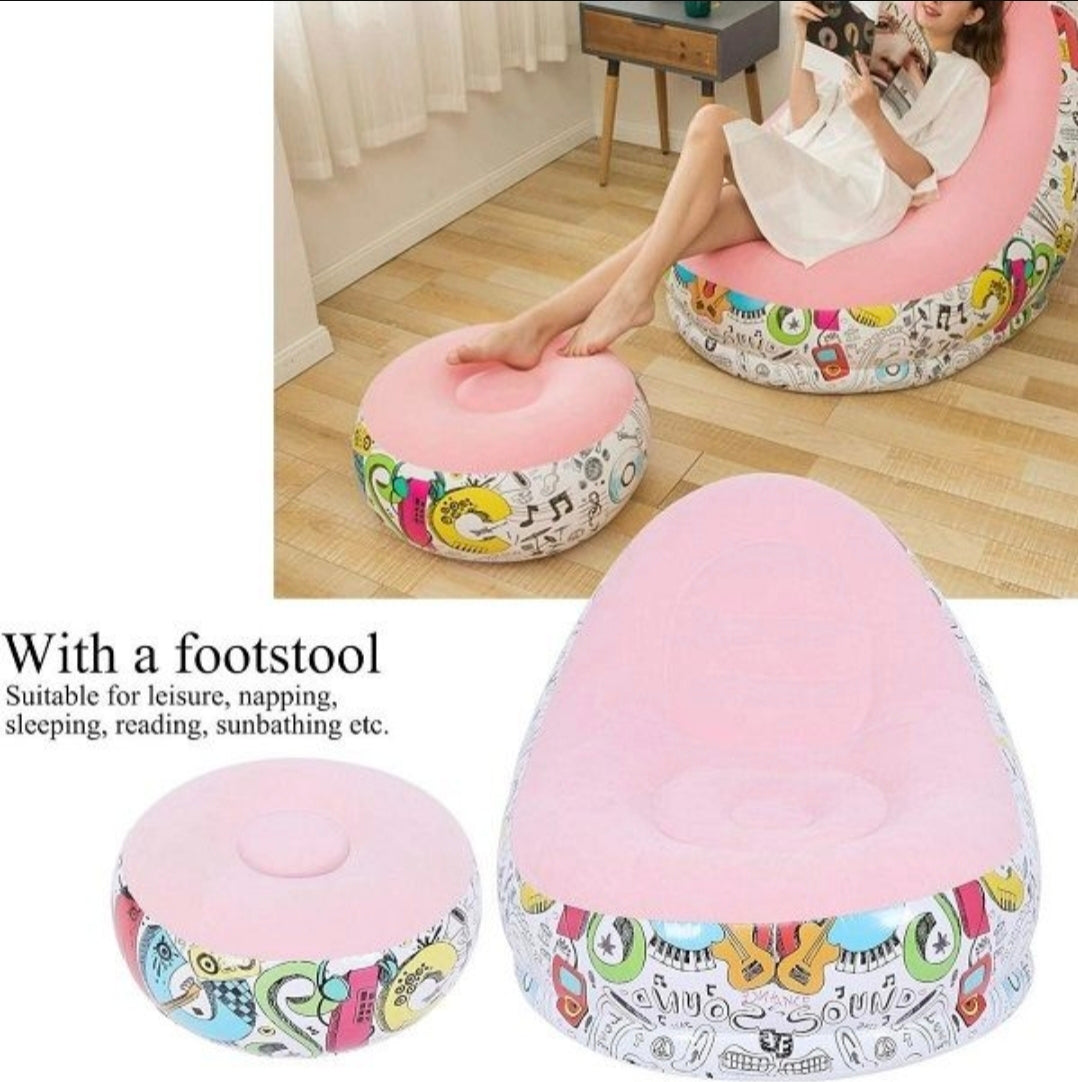 Inflatable Sofa with Leg Rest