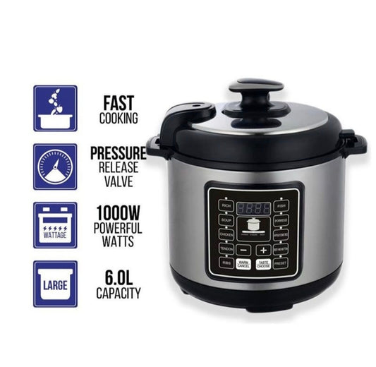 Silver Crest Pressure Cooker 6L - 10-in-1 Electric Cooker