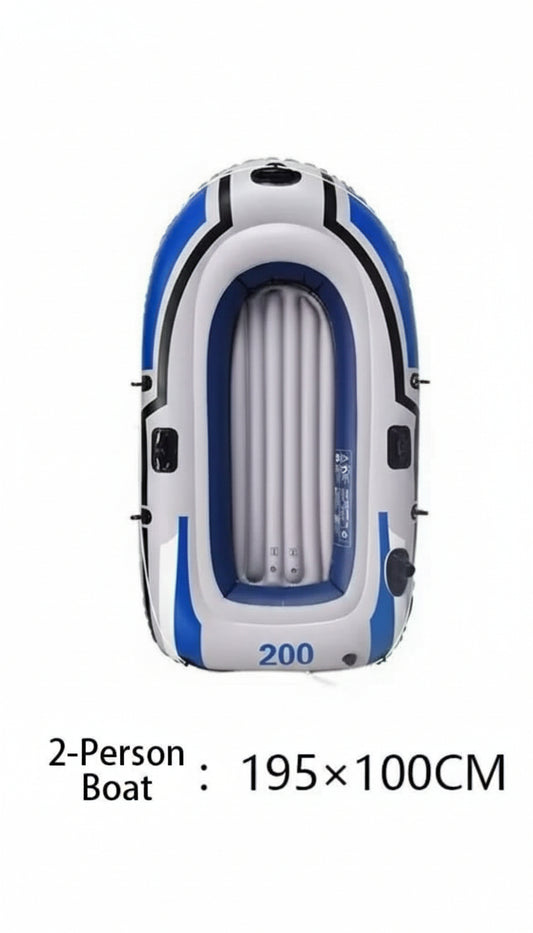 Inflatable Boat with Oars and Manual pump