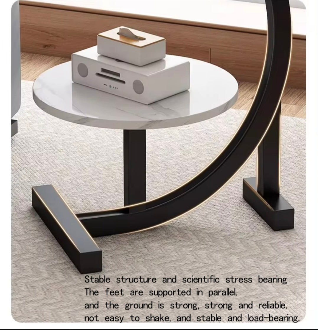 Double Layer Round Side Coffee Table