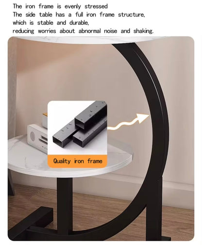 Double Layer Round Side Coffee Table