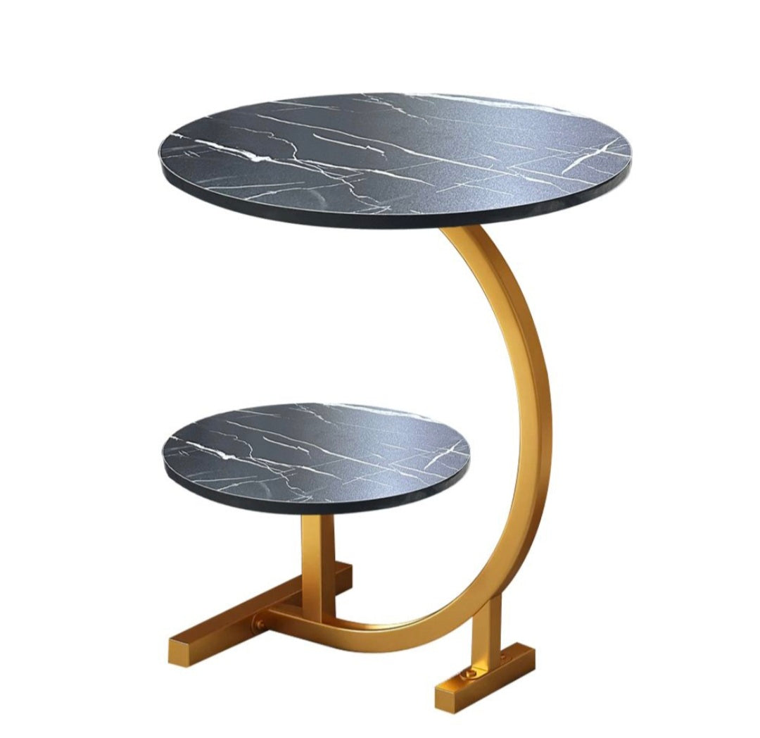Double Layer Round Side Coffee Table