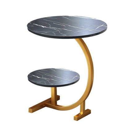 Double Layer Round Side Coffee Table
