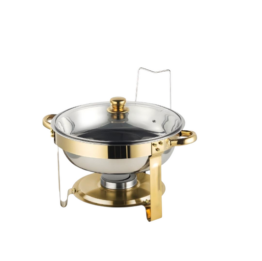 Stainless Steel Buffet Chafing Dish 5ltr (Gold & Silver Finish)