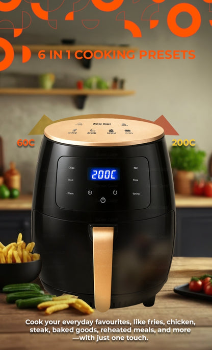 Silver crest Air Fryer 6L - Large Capacity for Family Cooking