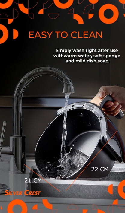 Silver crest Air Fryer 6L - Large Capacity for Family Cooking