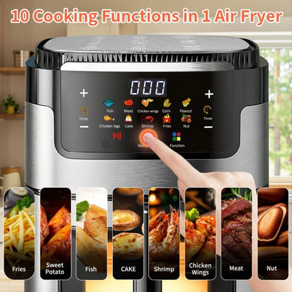 15L Large Capacity Touch Air Fryer with Viewing Window