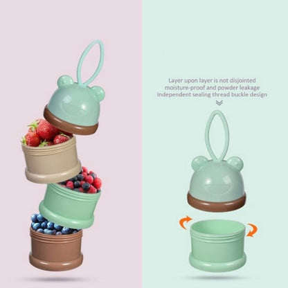 Portable Baby Formula Container - Pack of 2 | Travel-Friendly Feeding Storage