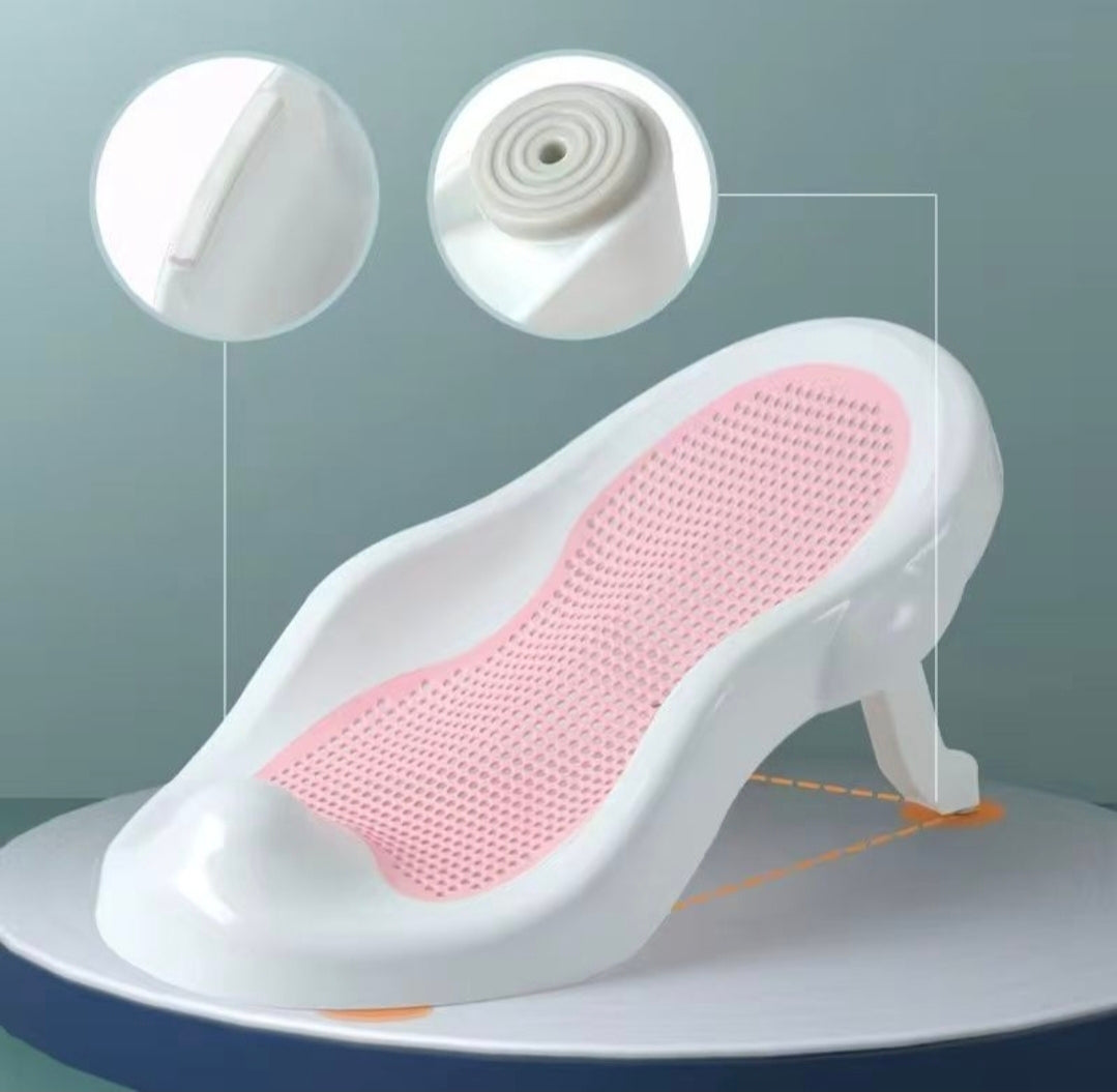 Ergonomic Baby Bath Support Seat with Anti-Slip Mesh | Newborn Bath Lounger