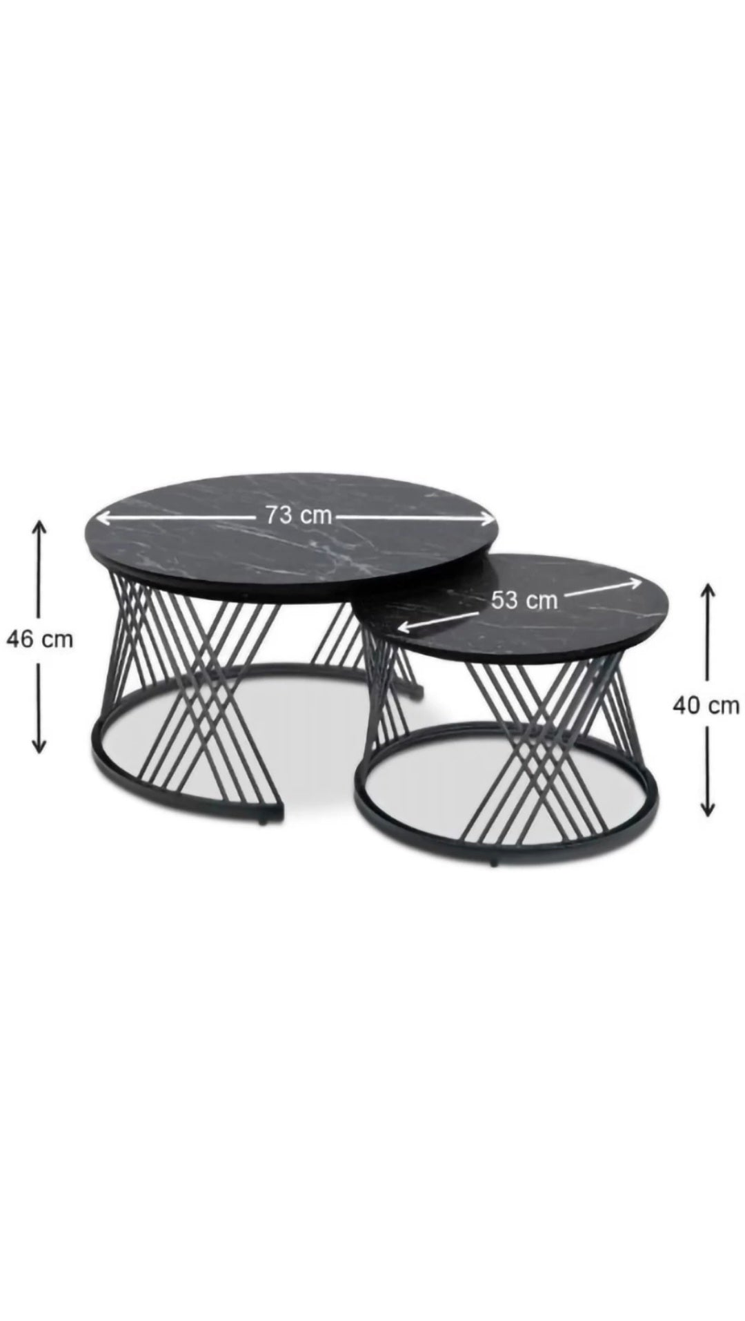 Wooden coffee table with a white background