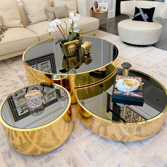 Cosmo Gold & Black coffee table.